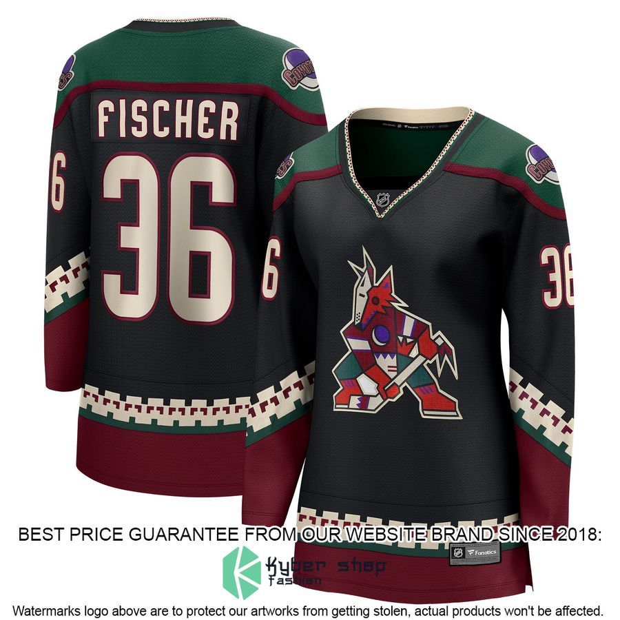 Christian Fischer Arizona Coyotes Women's Black Hockey Jersey