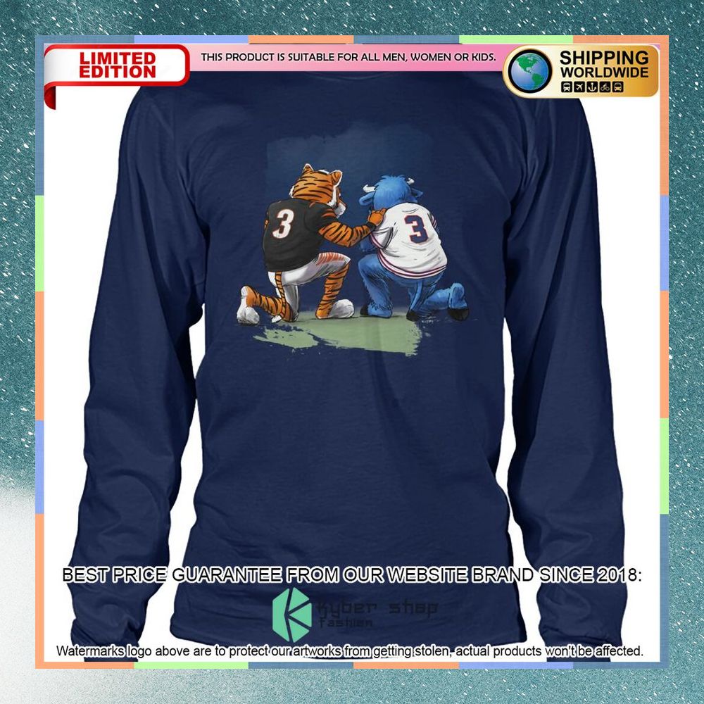 Cincinnati Bengals Buffalo Bills mascot Pray for Damal Shirt, Hoodie 11 Cincinnati Bengals Buffalo Bills mascot Pray for Damal Shirt, Hoodie word2