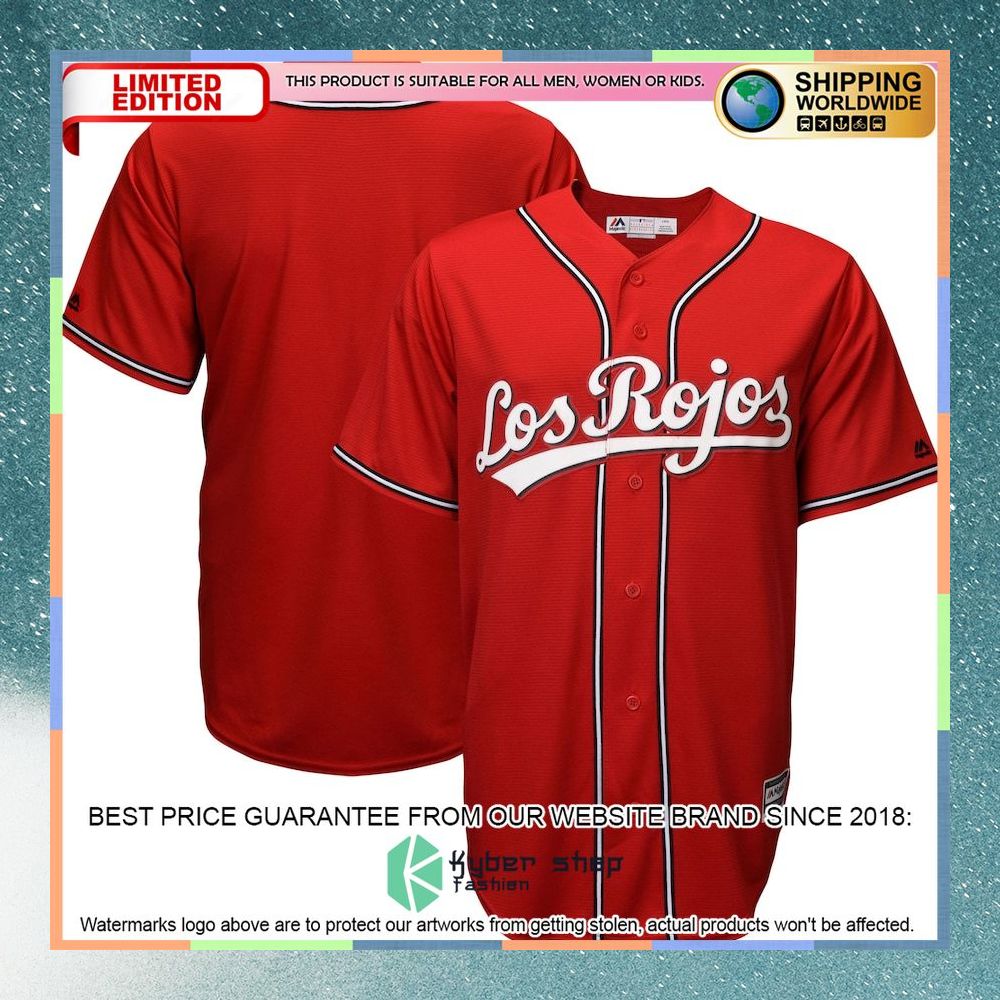 Cincinnati Reds Majestic Alternate Los Rojos Cool Base Scarlet Baseball Jersey 24 Cincinnati Reds Majestic Alternate Los Rojos Cool Base Scarlet Baseball Jersey word1