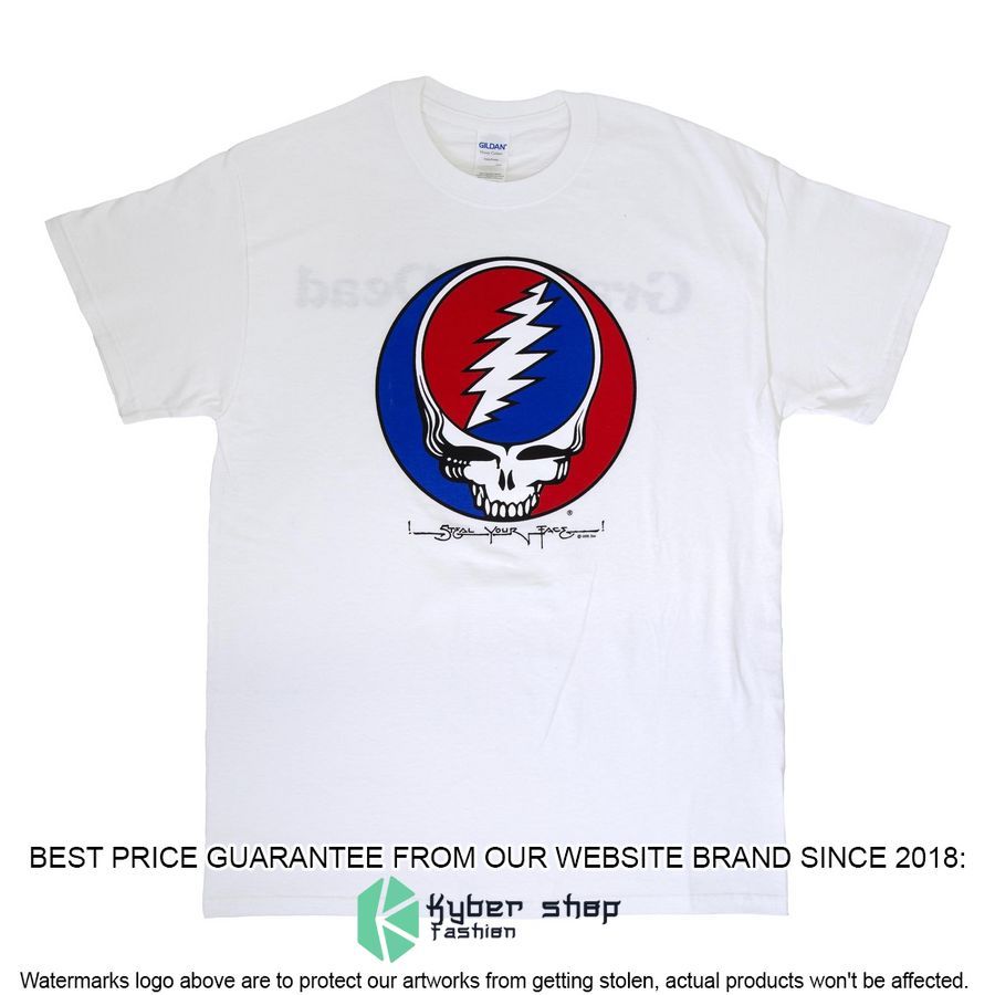 Classic Steal Your Face white Shirt, Hoodie