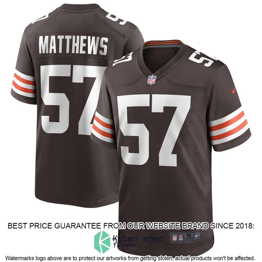 Clay Matthews Cleveland Browns Brown Football Jersey