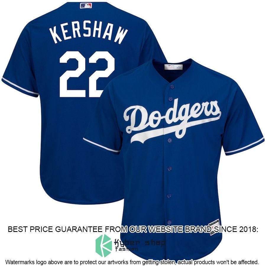 Clayton Kershaw Los Angeles Dodgers Big And Tall Player Royal Baseball Jersey