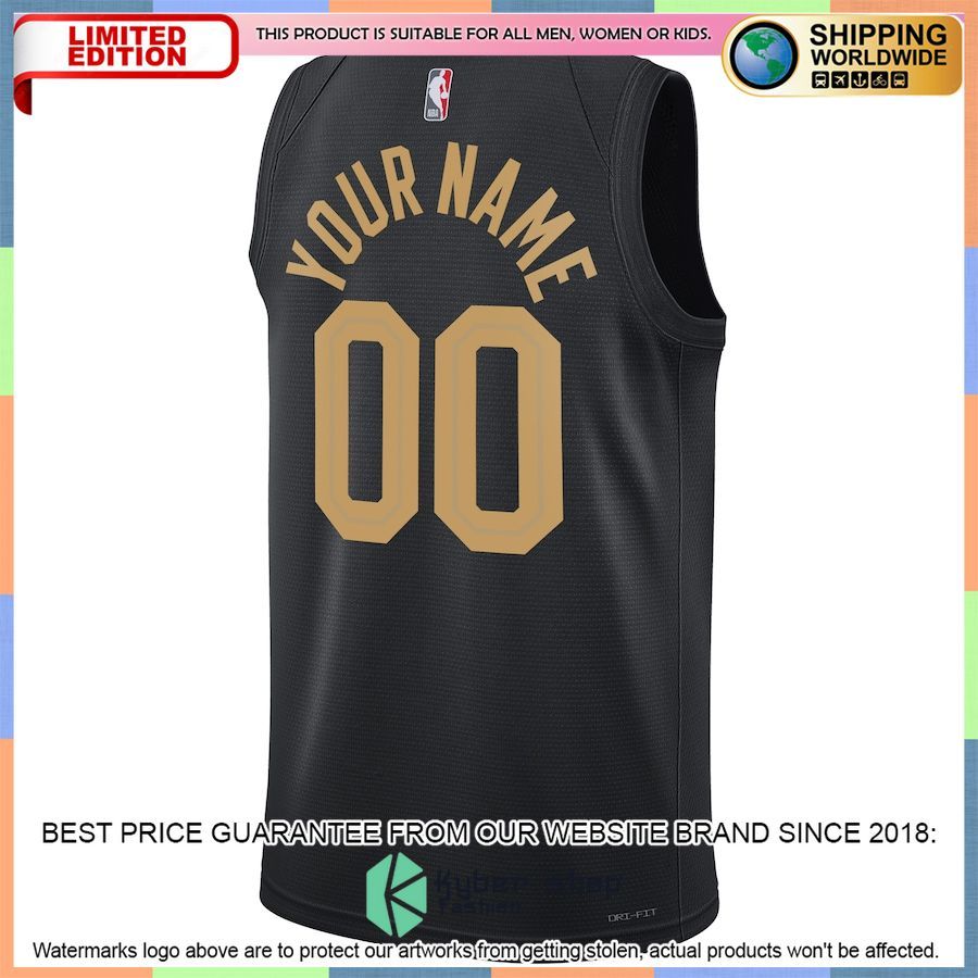 Cleveland Cavaliers Jordan Brand 2022-23 Custom Black Basketball Jersey 3 Cleveland Cavaliers Jordan Brand 2022-23 Custom Black Basketball Jersey word2