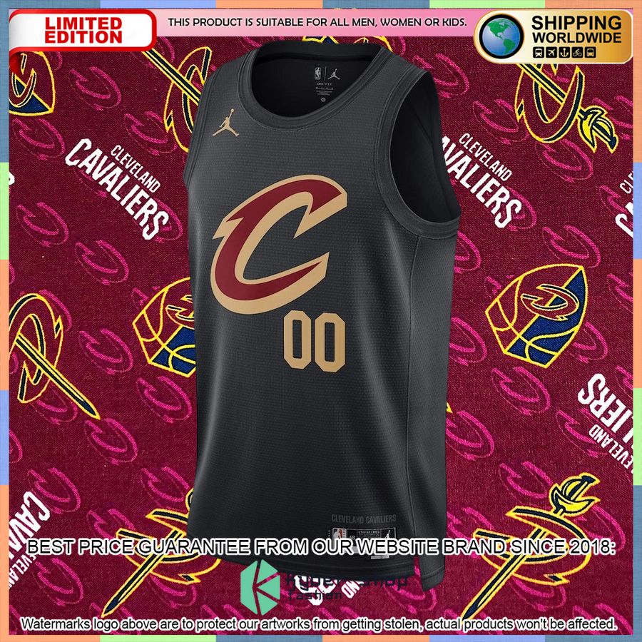 Cleveland Cavaliers Jordan Brand 2022-23 Custom Black Basketball Jersey 5 Cleveland Cavaliers Jordan Brand 2022-23 Custom Black Basketball Jersey word2