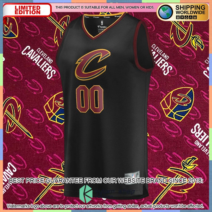 Cleveland Cavaliers Youth Custom Black Basketball Jersey 5 Cleveland Cavaliers Youth Custom Black Basketball Jersey word2