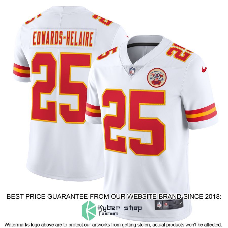 Clyde EdwardsHelaire Kansas City Chiefs Vapor Red Football Jersey 5 Clyde EdwardsHelaire Kansas City Chiefs Vapor Red Football Jersey word3