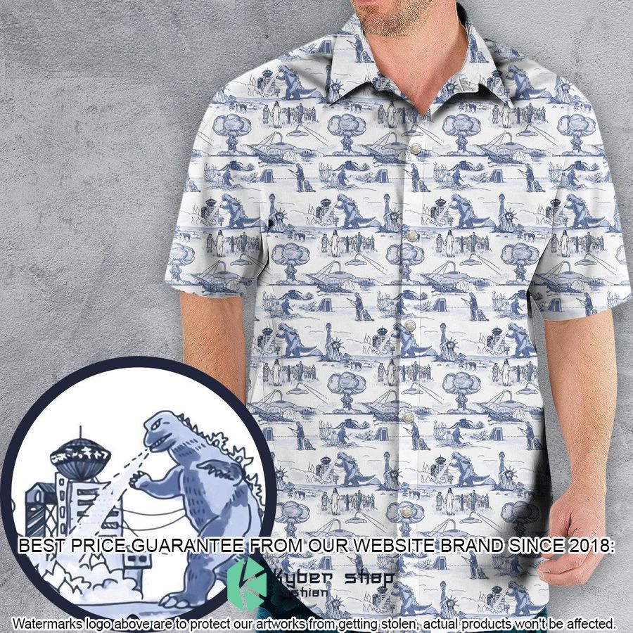 Cold War Apocalypse Godzilla Hawaiian Shirt