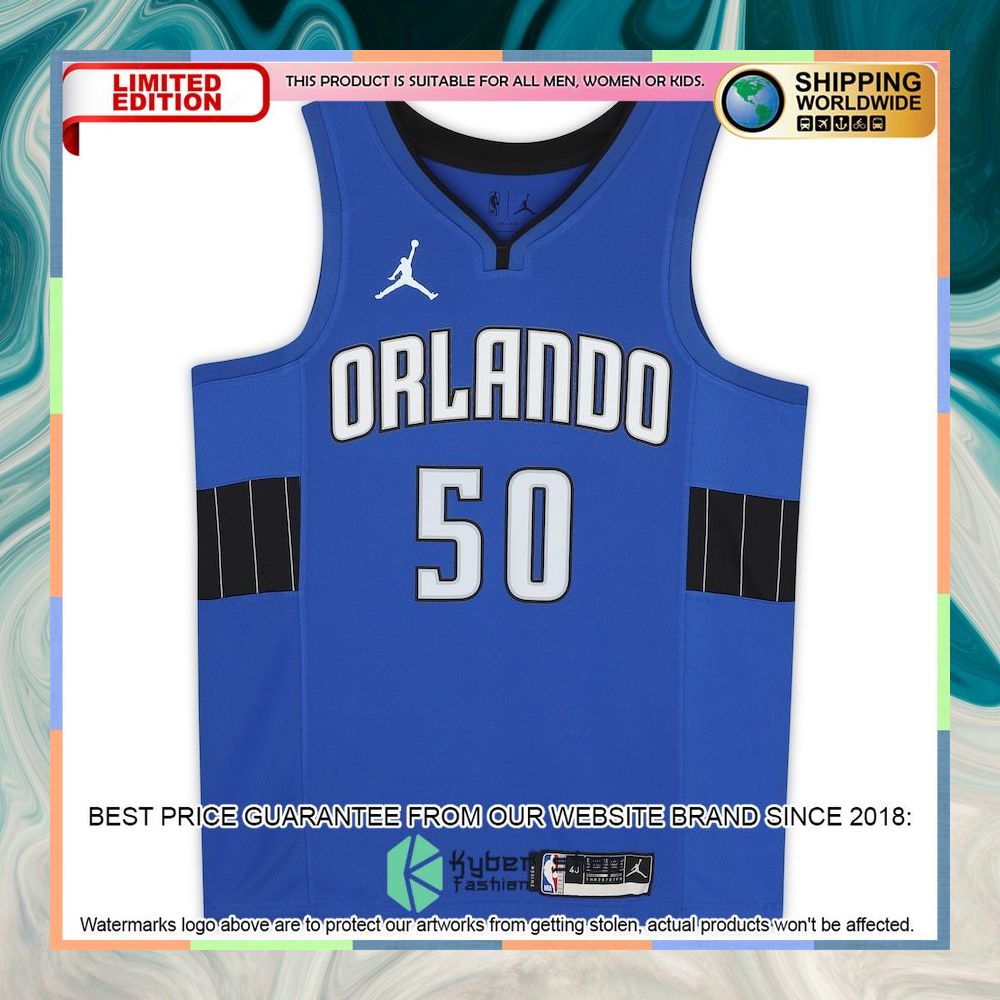 Cole Anthony Orlando Magic Fanatics Jordan Brand Blue 2020-21 Basketball Jersey 6 Cole Anthony Orlando Magic Fanatics Jordan Brand Blue 2020-21 Basketball Jersey word3