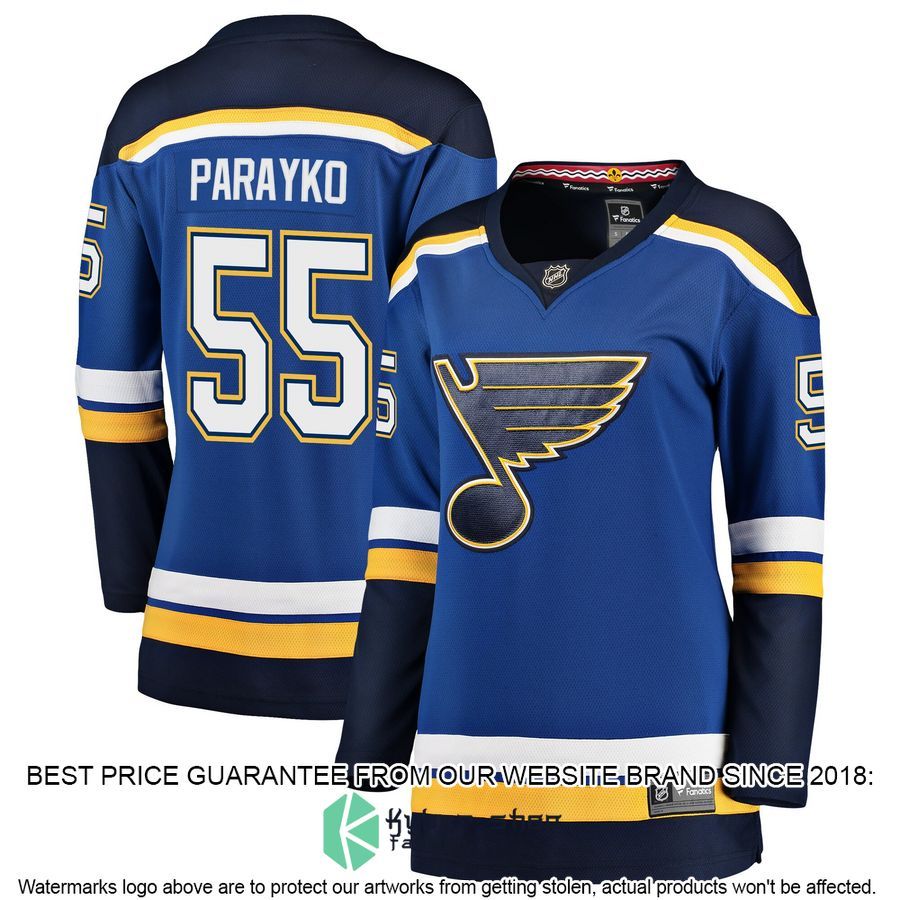 Colton Parayko St. Louis Blues Women's Home Premier Blue Hockey Jersey