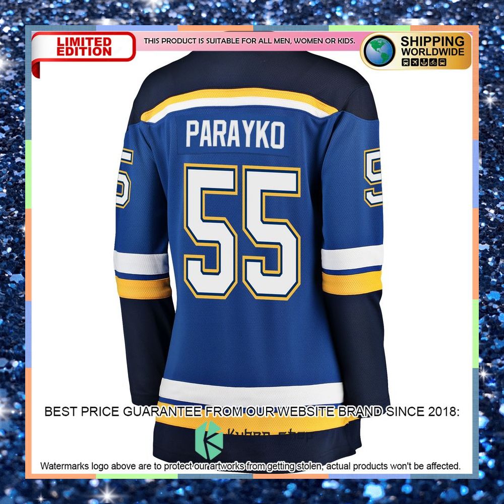 Colton Parayko St. Louis Blues Women's Home Premier Blue Hockey Jersey 7 Colton Parayko St. Louis Blues Women's Home Premier Blue Hockey Jersey word2