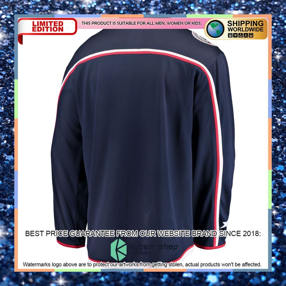 Columbus Blue Jackets Breakaway Home Navy Hockey Jersey 4 Columbus Blue Jackets Breakaway Home Navy Hockey Jersey word3
