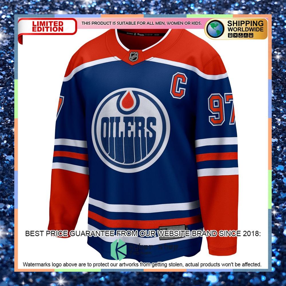 Connor McDavid Edmonton Oilers Home Premier Royal Hockey Jersey 6 Connor McDavid Edmonton Oilers Home Premier Royal Hockey Jersey word2