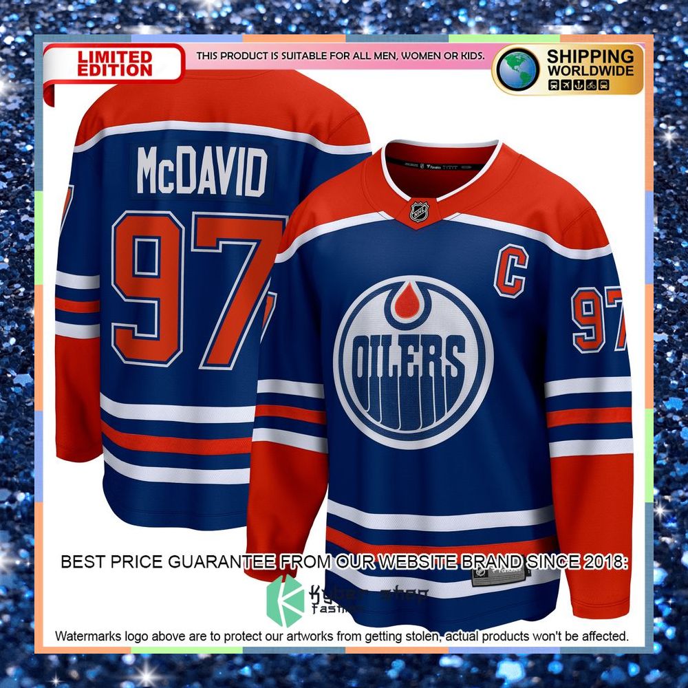 Connor McDavid Edmonton Oilers Home Premier Royal Hockey Jersey 8 Connor McDavid Edmonton Oilers Home Premier Royal Hockey Jersey word2