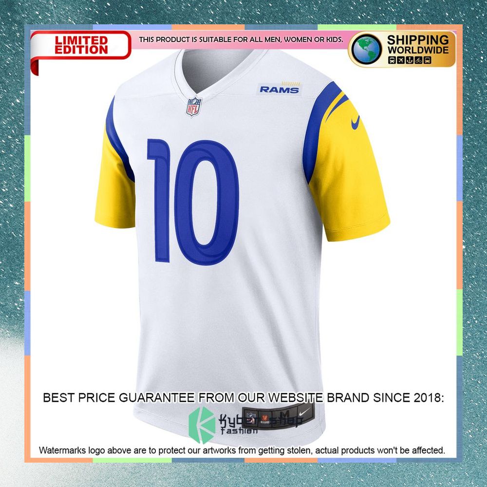 Cooper Kupp Los Angeles Rams Legend White Football Jersey 6 Cooper Kupp Los Angeles Rams Legend White Football Jersey word3