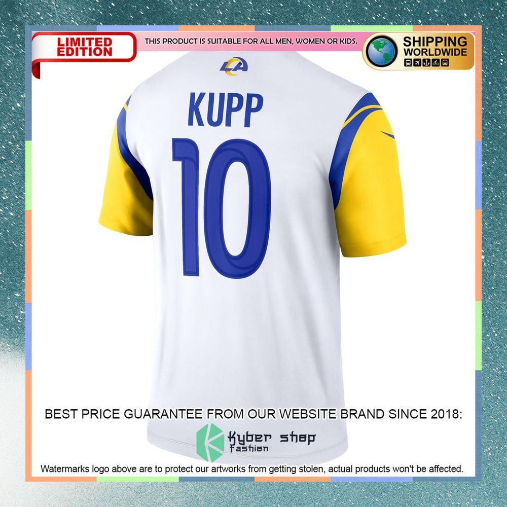 Cooper Kupp Los Angeles Rams Legend White Football Jersey 7 Cooper Kupp Los Angeles Rams Legend White Football Jersey word3