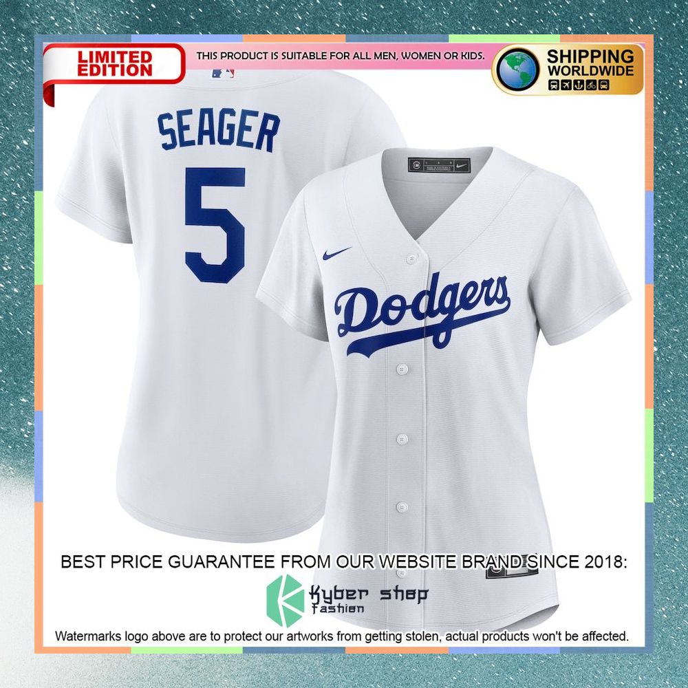 Corey Seager Los Angeles Dodgers Women Home Player White Baseball Jersey 4 Corey Seager Los Angeles Dodgers Women Home Player White Baseball Jersey word2