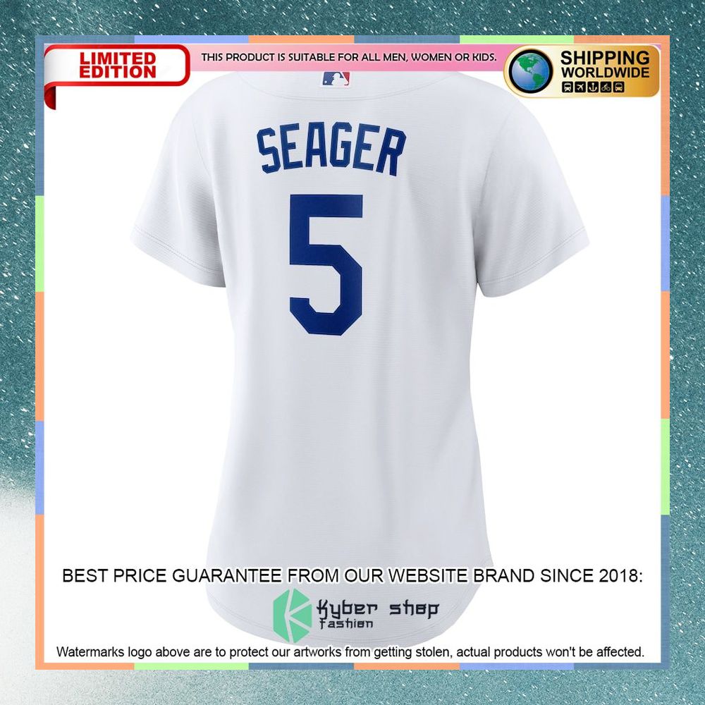 Corey Seager Los Angeles Dodgers Women Home Player White Baseball Jersey 6 Corey Seager Los Angeles Dodgers Women Home Player White Baseball Jersey word2