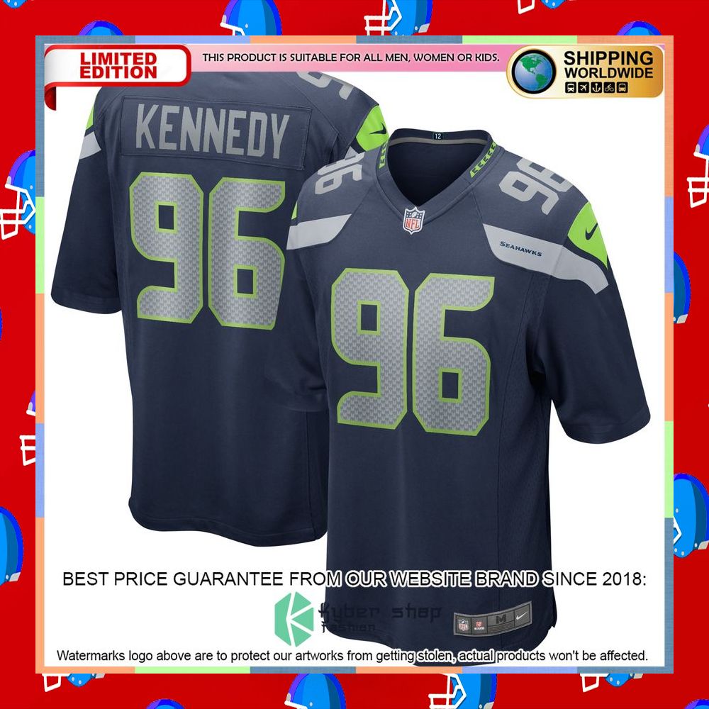 Cortez Kennedy Seattle Seahawks College Navy Football Jersey 5 Cortez Kennedy Seattle Seahawks College Navy Football Jersey word1