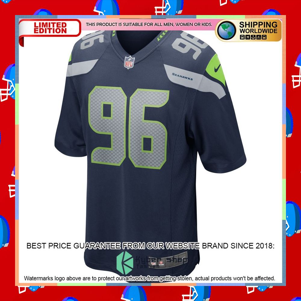Cortez Kennedy Seattle Seahawks College Navy Football Jersey 6 Cortez Kennedy Seattle Seahawks College Navy Football Jersey word1