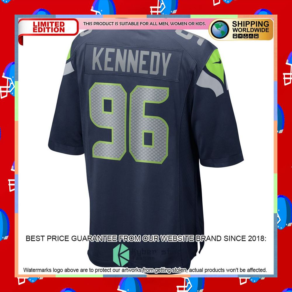 Cortez Kennedy Seattle Seahawks College Navy Football Jersey 7 Cortez Kennedy Seattle Seahawks College Navy Football Jersey word1