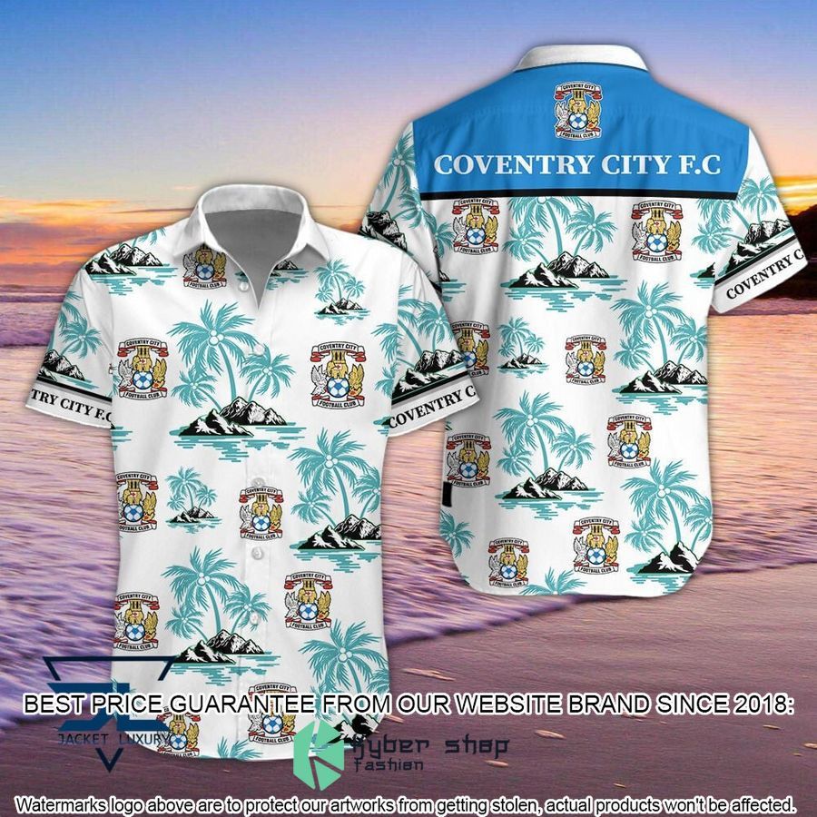 Coventry City F.C Palm Tree Hawaiian Shirt, Shorts