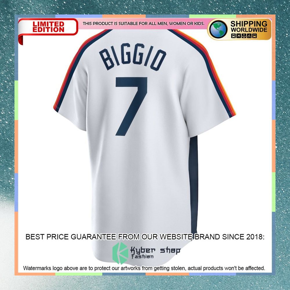 Craig Biggio Houston Astros Home Cooperstown Collection Logo Player White Baseball Jersey 6 Craig Biggio Houston Astros Home Cooperstown Collection Logo Player White Baseball Jersey word2