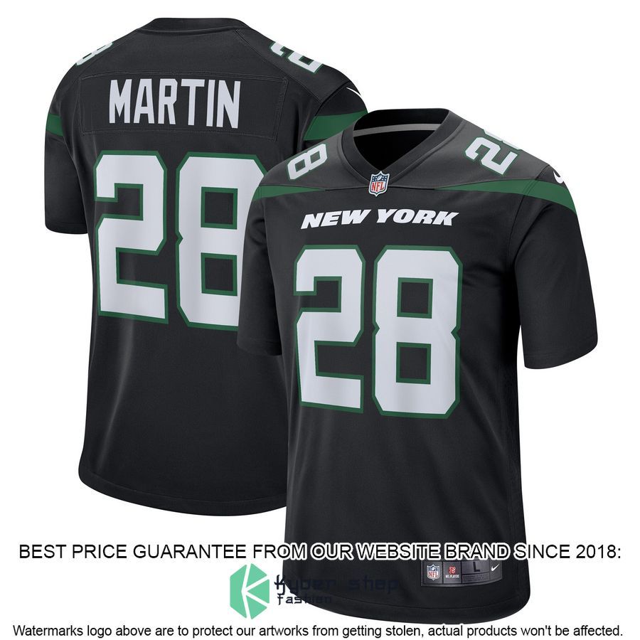 Curtis Martin New York Jets Retired Black Football Jersey