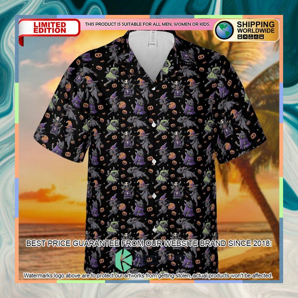 Cute Toothless Halloween Pattern Hawaiian Shirt 6 Cute Toothless Halloween Pattern Hawaiian Shirt word1