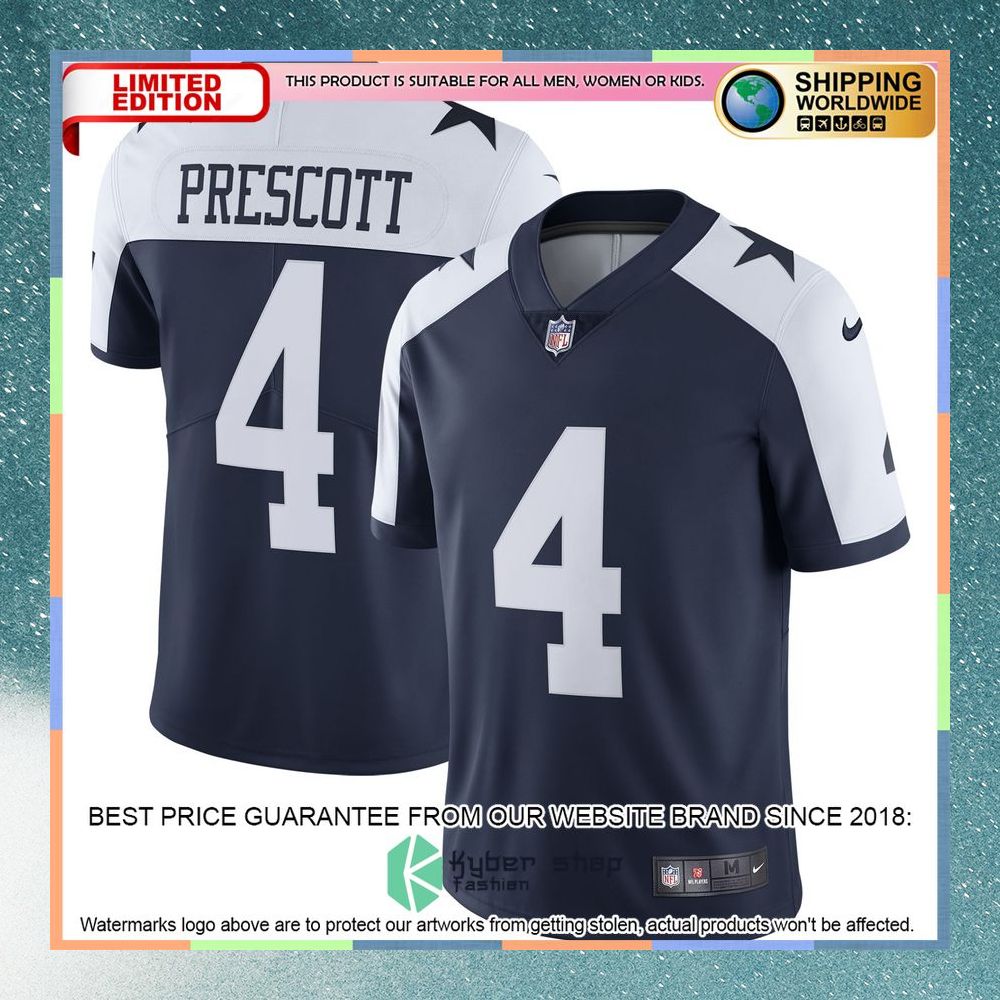 Dak Prescott Dallas Cowboys Alternate Vapor Navy Football Jersey 5 Dak Prescott Dallas Cowboys Alternate Vapor Navy Football Jersey word3
