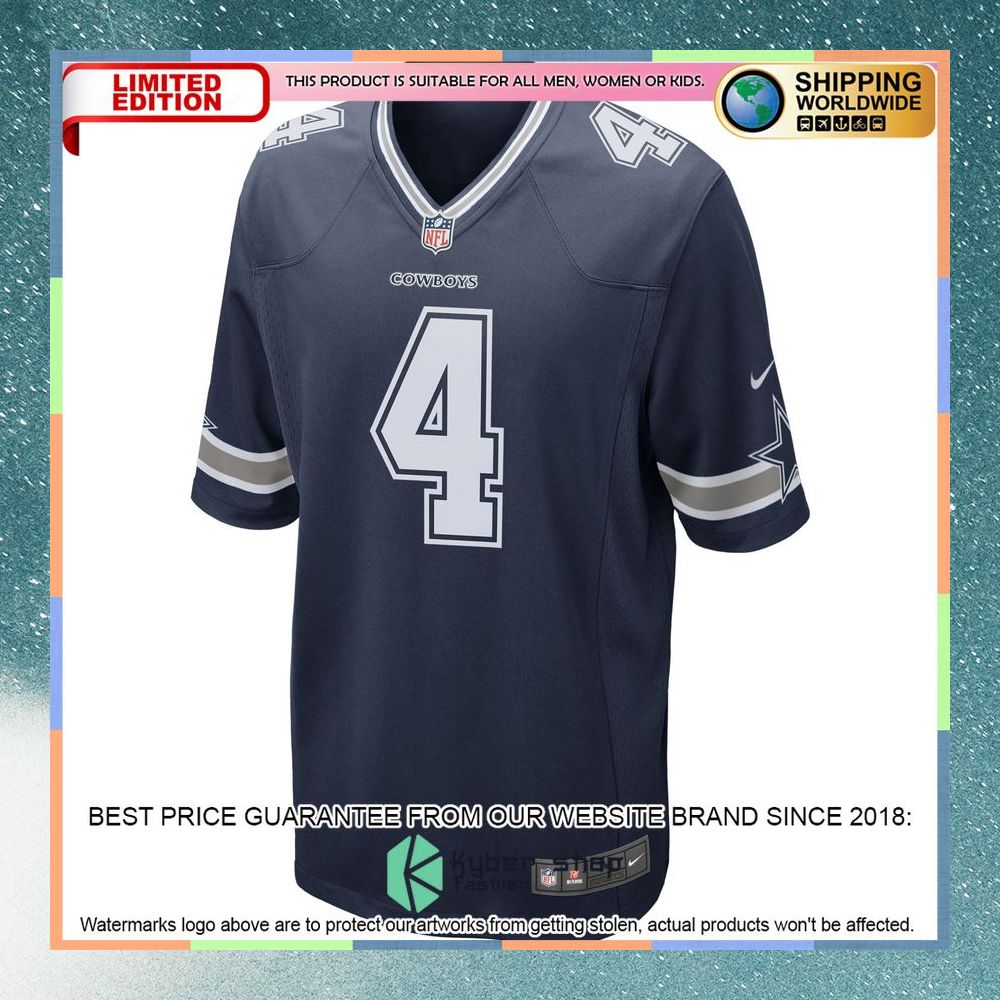 Dak Prescott Dallas Cowboys Football Team Navy Football Jersey 6 Dak Prescott Dallas Cowboys Football Team Navy Football Jersey word3