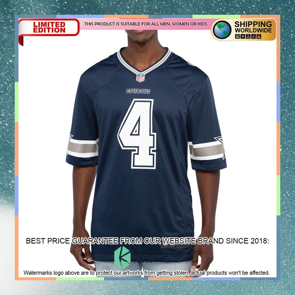 Dak Prescott Dallas Cowboys Football Team Navy Football Jersey 8 Dak Prescott Dallas Cowboys Football Team Navy Football Jersey word3