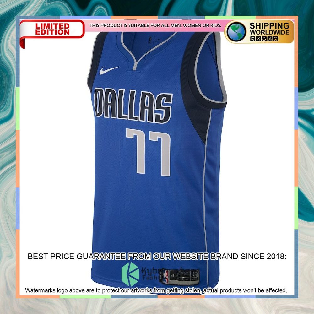 Dallas Mavericks Luka Doncic Nike Men's Royal Basketball Jersey 5 Dallas Mavericks Luka Doncic Nike Men's Royal Basketball Jersey word1