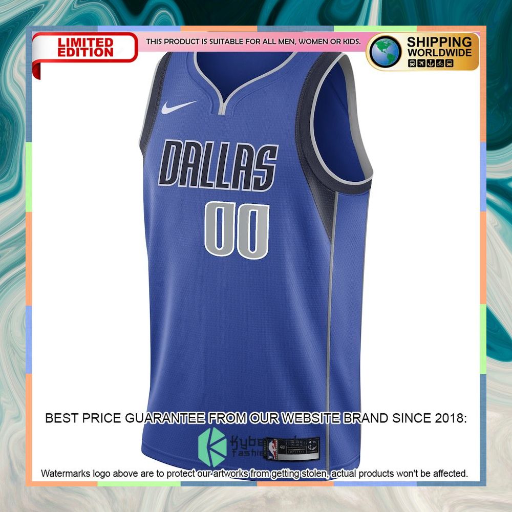 Dallas Mavericks Nike 2020-21 Custom Blue Basketball Jersey 5 Dallas Mavericks Nike 2020-21 Custom Blue Basketball Jersey word3
