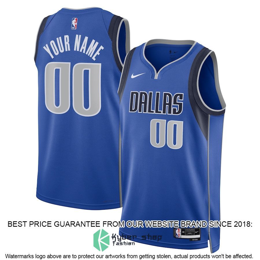 Dallas Mavericks Nike Unisex 2022-23 Custom Royal Basketball Jersey
