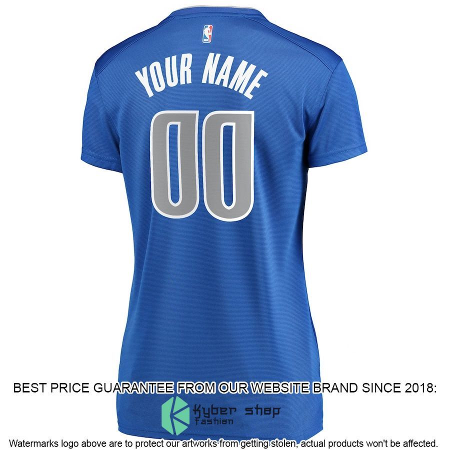 Dallas Mavericks Women's Custom Royal Basketball Jersey 3 Dallas Mavericks Women's Custom Royal Basketball Jersey word2