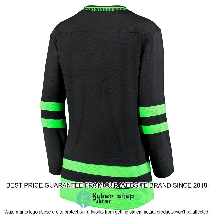 Dallas Stars Women's 2020-21 Alternate Premier Black Hockey Jersey 3 Dallas Stars Women's 2020-21 Alternate Premier Black Hockey Jersey word1