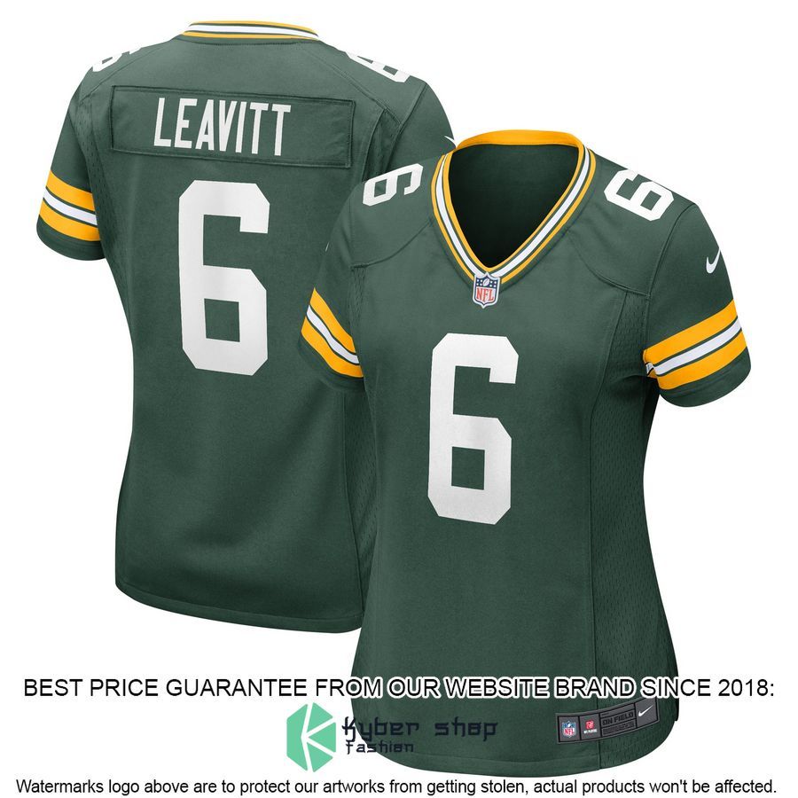 Dallin Leavitt Green Bay Packers Women's Green Football Jersey