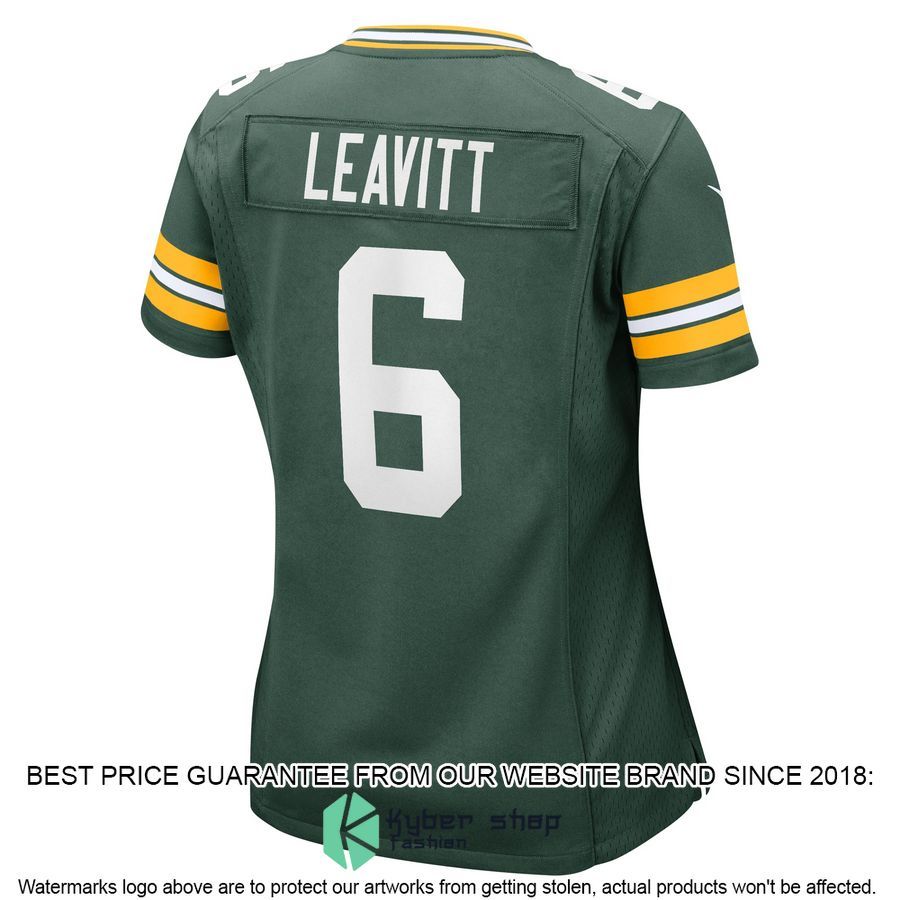 Dallin Leavitt Green Bay Packers Women's Green Football Jersey 3 Dallin Leavitt Green Bay Packers Women's Green Football Jersey word1