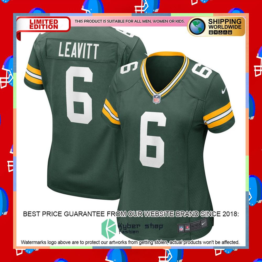 Dallin Leavitt Green Bay Packers Women's Green Football Jersey 8 Dallin Leavitt Green Bay Packers Women's Green Football Jersey word1