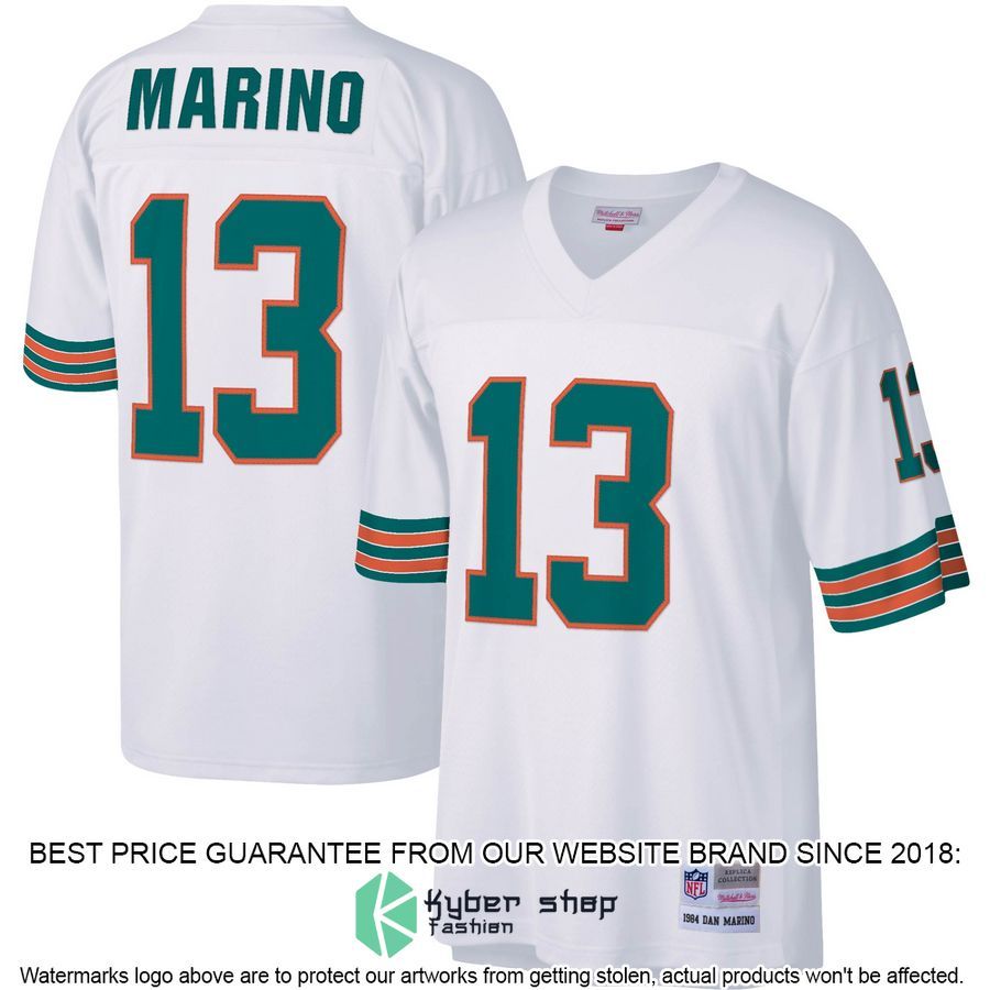 Dan Marino Miami Dolphins Mitchell & Ness 1984 Legacy Replica White Football Jersey