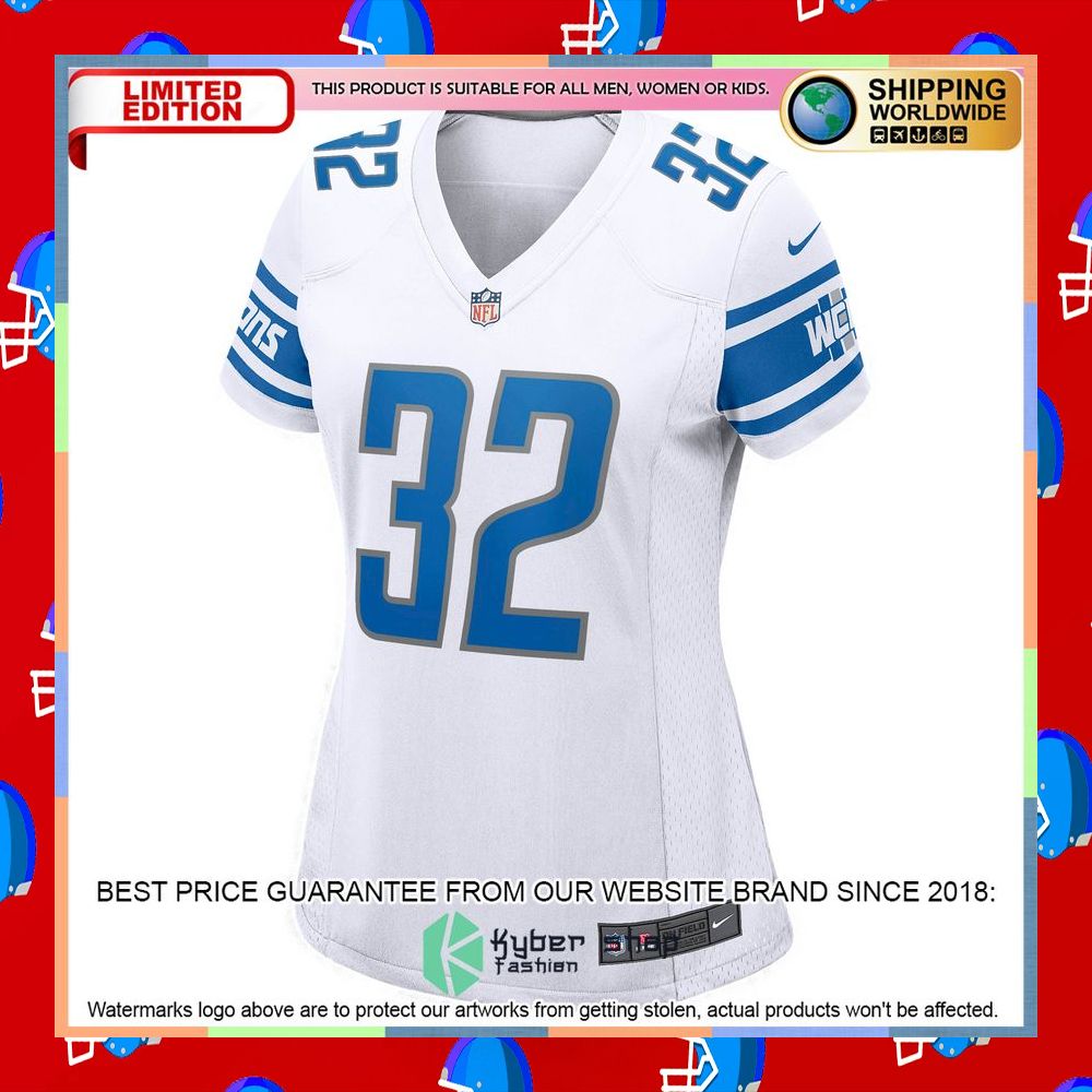D'Andre Swift Detroit Lions Women's White Football Jersey 7 D'Andre Swift Detroit Lions Women's White Football Jersey word3