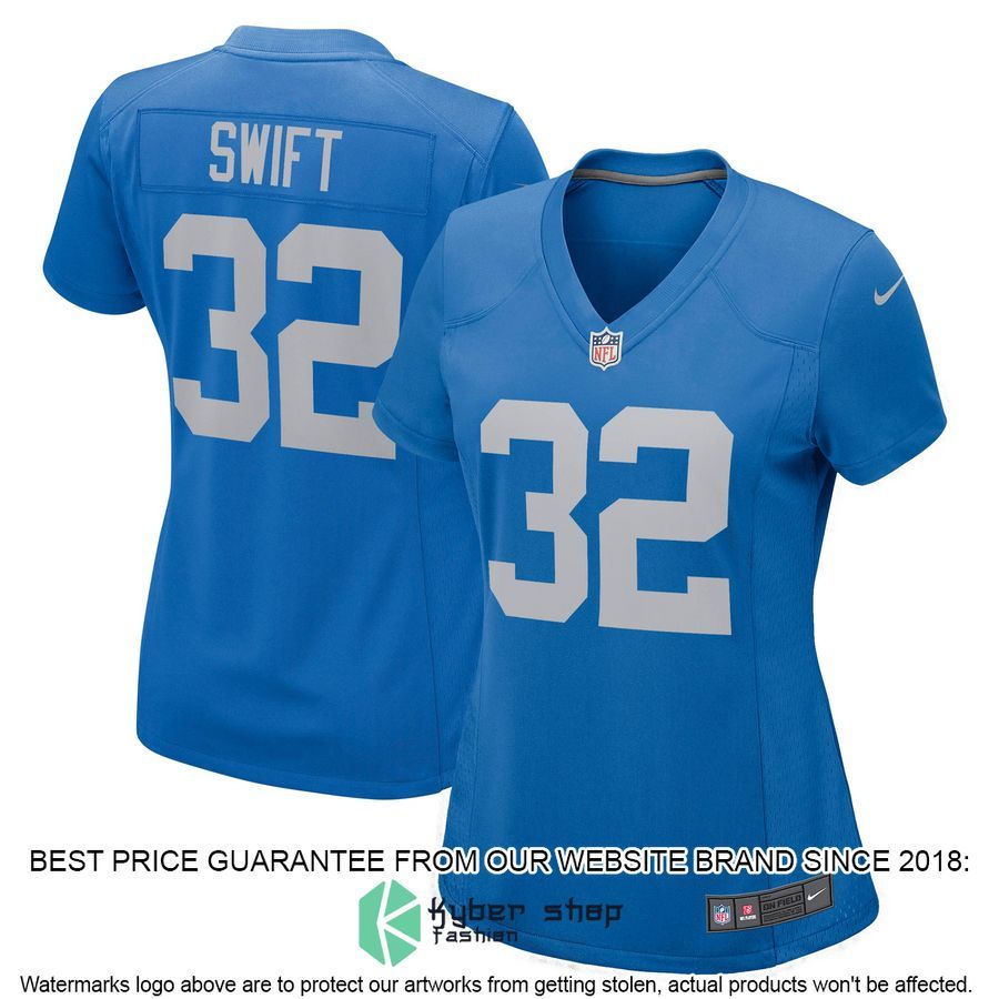 D'Andre Swift Detroit Lions Women's White Football Jersey 5 D'Andre Swift Detroit Lions Women's White Football Jersey word3
