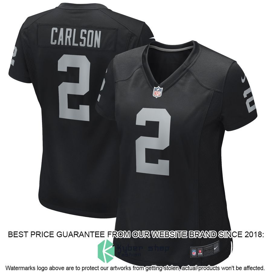 Daniel Carlson Las Vegas Raiders Women's Black Football Jersey