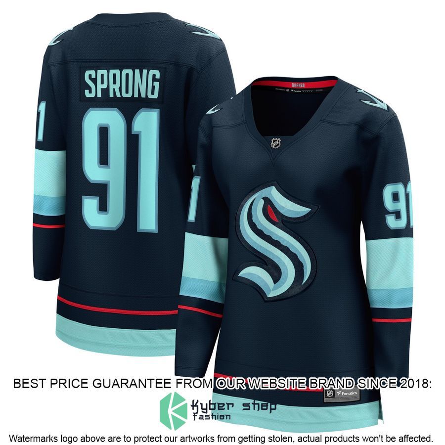Daniel Sprong Seattle Kraken Women's Deep Sea Blue Hockey Jersey