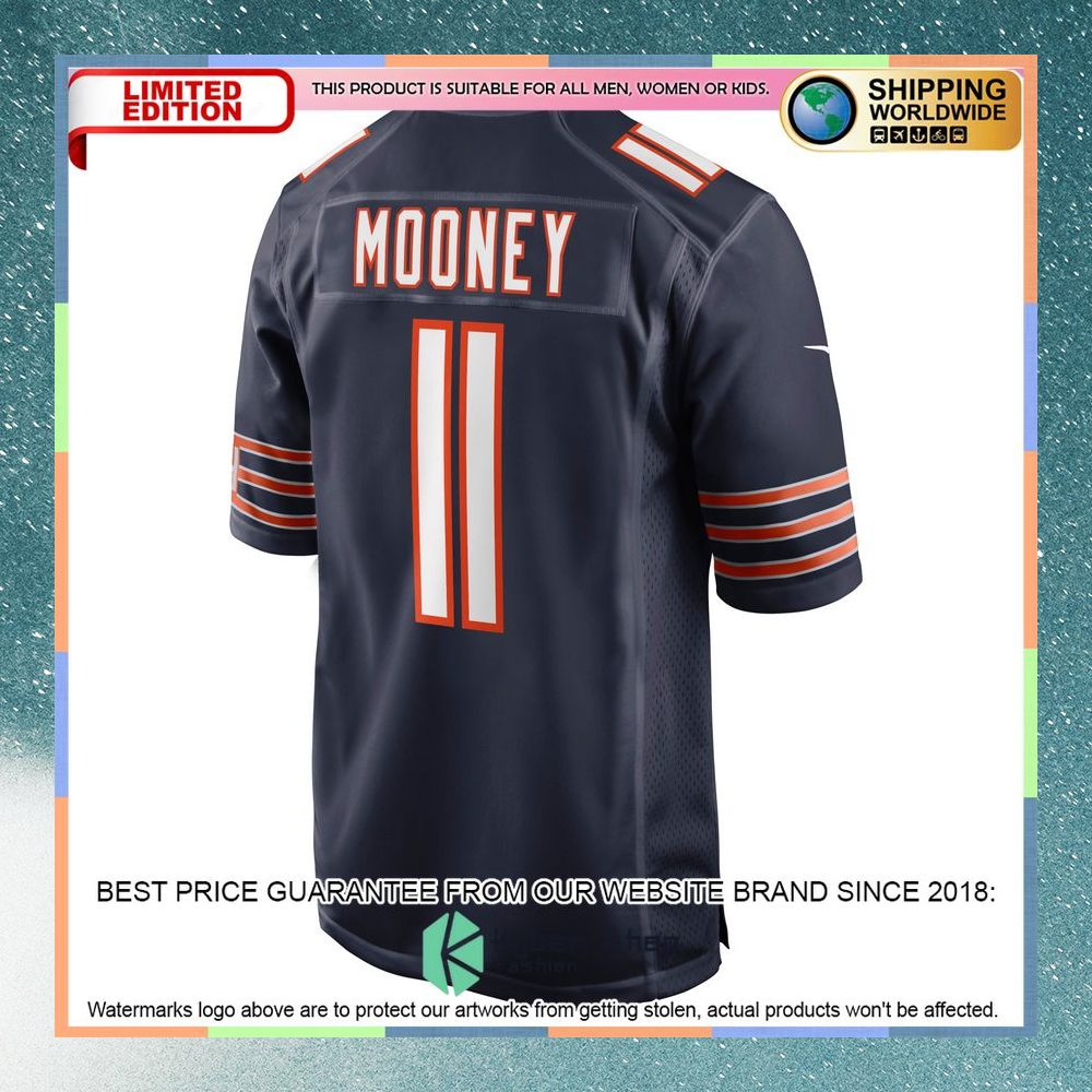 Darnell Mooney Chicago Bears Navy Football Jersey 7 Darnell Mooney Chicago Bears Navy Football Jersey word2