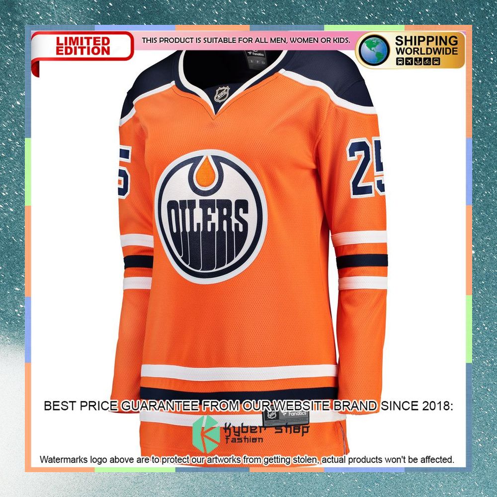 Darnell Nurse Edmonton Oilers Women's Orange Hockey Jersey 6 Darnell Nurse Edmonton Oilers Women's Orange Hockey Jersey word2