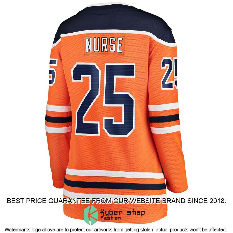 Darnell Nurse Edmonton Oilers Women's Orange Hockey Jersey 3 Darnell Nurse Edmonton Oilers Women's Orange Hockey Jersey word2
