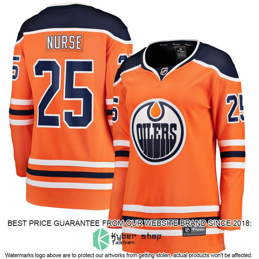 Darnell Nurse Edmonton Oilers Women's Orange Hockey Jersey 4 Darnell Nurse Edmonton Oilers Women's Orange Hockey Jersey word2