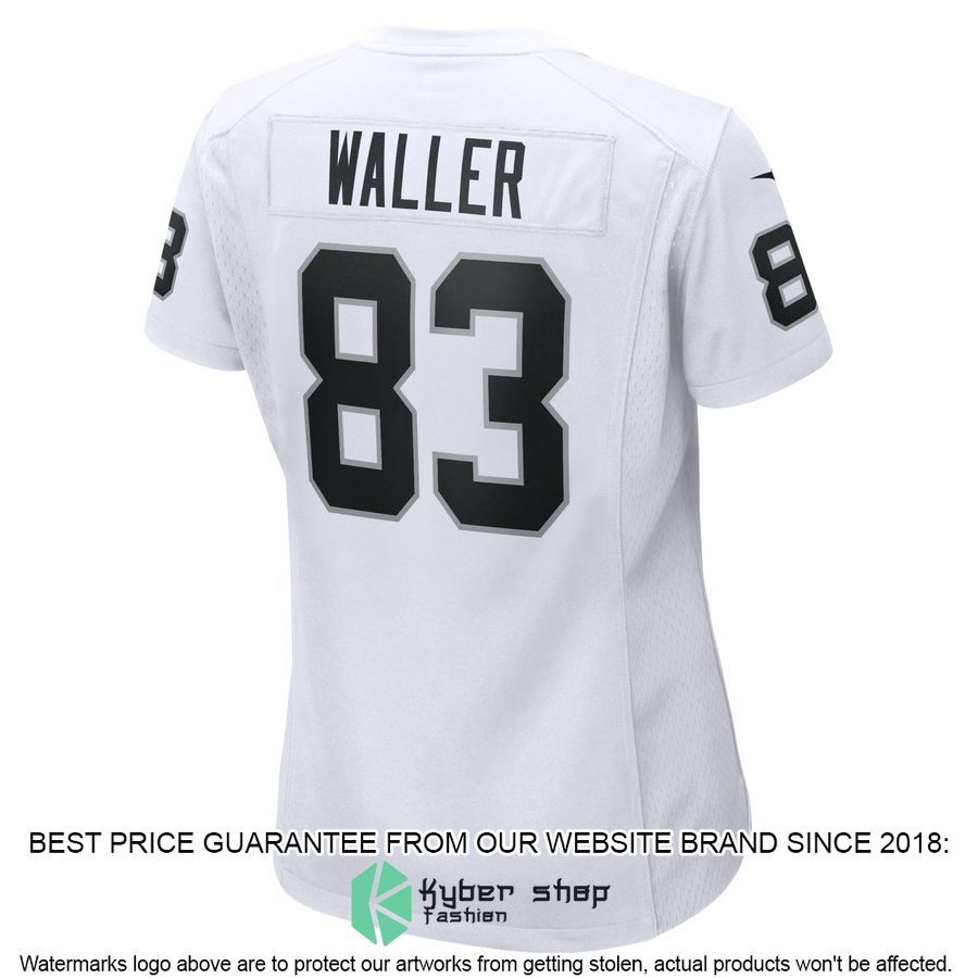 Darren Waller Las Vegas Raiders Women's White Football Jersey 3 Darren Waller Las Vegas Raiders Women's White Football Jersey word2