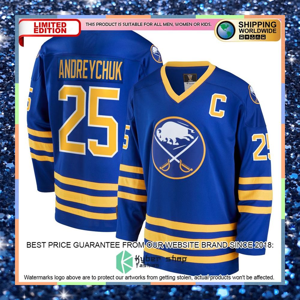 Dave Andreychuk Buffalo Sabres Breakaway Retired Royal Hockey Jersey 5 Dave Andreychuk Buffalo Sabres Breakaway Retired Royal Hockey Jersey word1